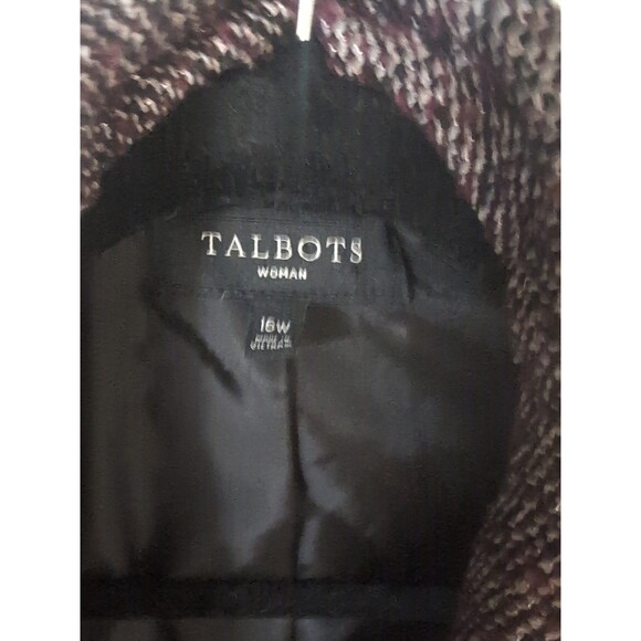 TALBOTS Women Textured Blazer Jacket with Pockets Size 16W - Picture 6 of 7